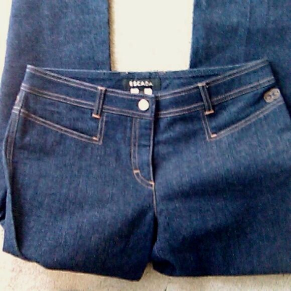 NWOT Escada Dark Wash Jeans - Picture 2 of 13